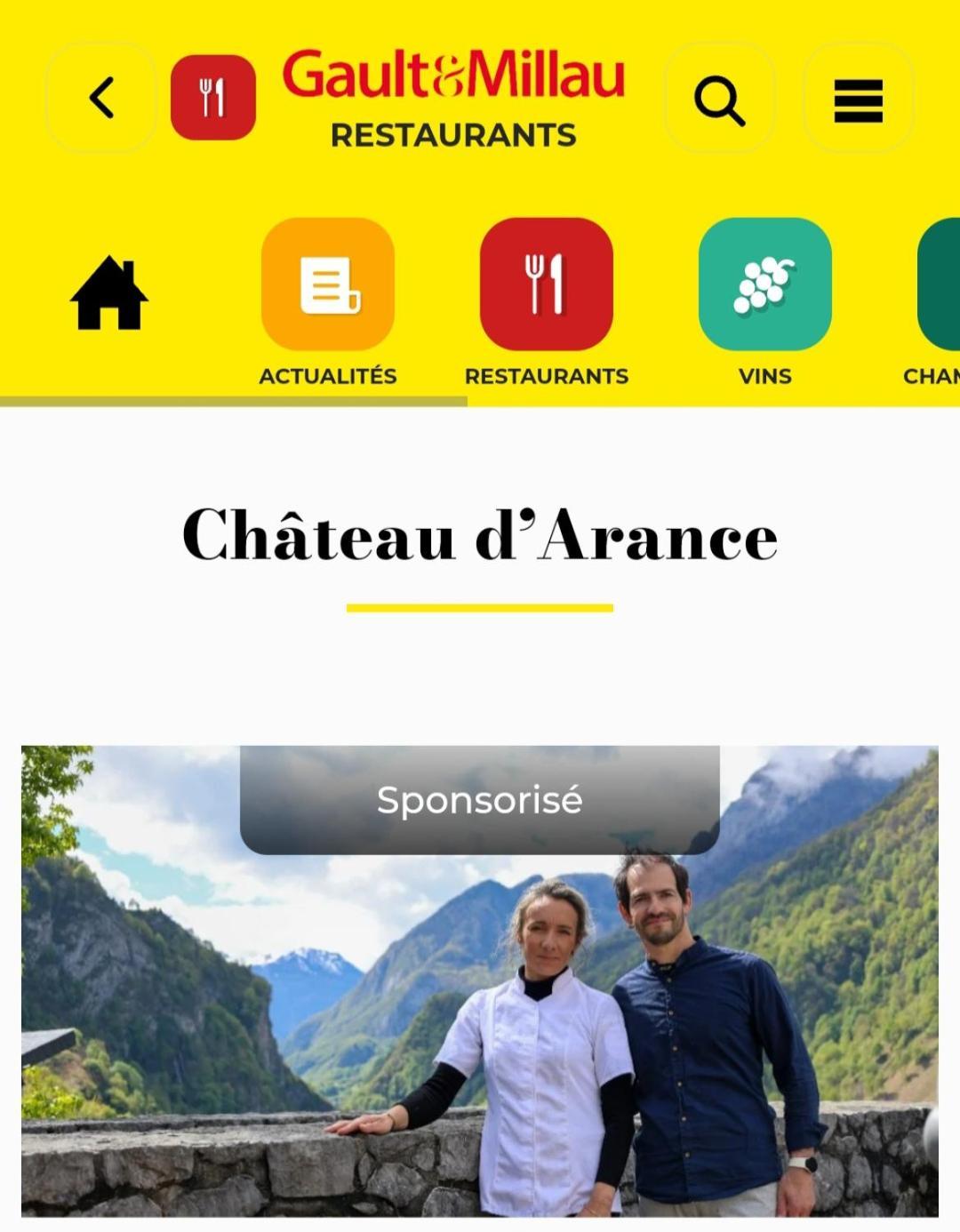 Chateau D'Arance Hotel Restaurant Espace Bien-Etre Cette-Eygun エクステリア 写真
